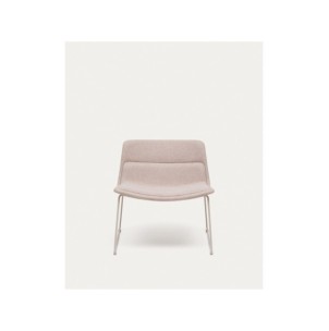 Butaca Zahara beige y acero con acabado beige FSC 100% -... 2