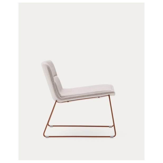 Butaca Zahara beige y patas de acero... Butaca Zahara beige y patas de acero...