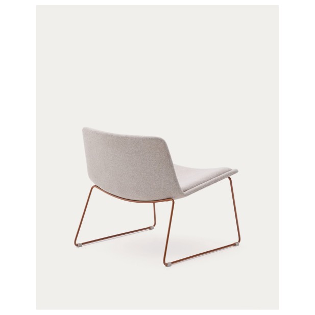 Butaca Zahara beige y patas de acero... Butaca Zahara beige y patas de acero...