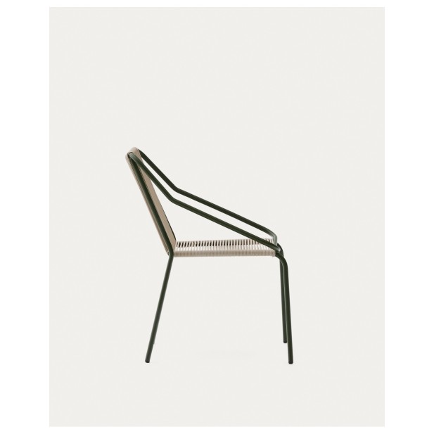 Silla de exterior Zivia de cuerda... Silla de exterior Zivia de cuerda...