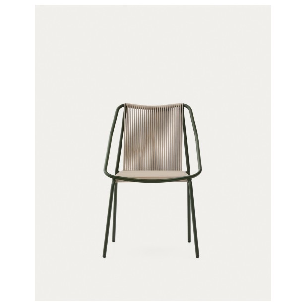 Silla de exterior Zivia de cuerda... Silla de exterior Zivia de cuerda...