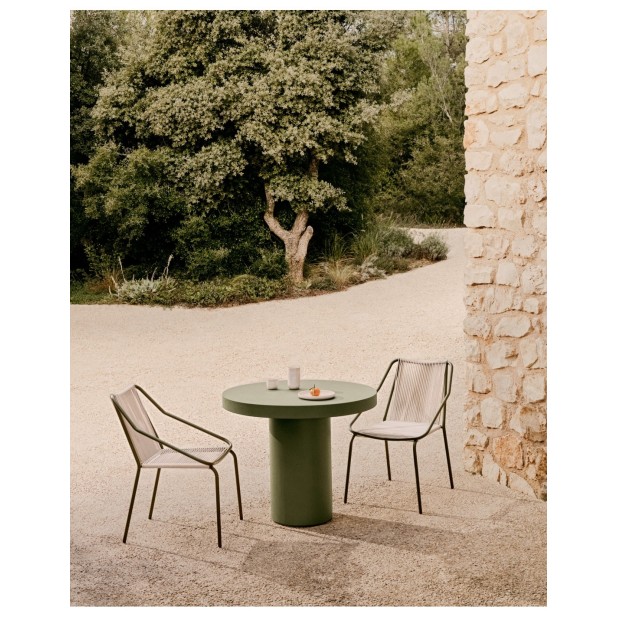 Silla de exterior Zivia de cuerda... Silla de exterior Zivia de cuerda...