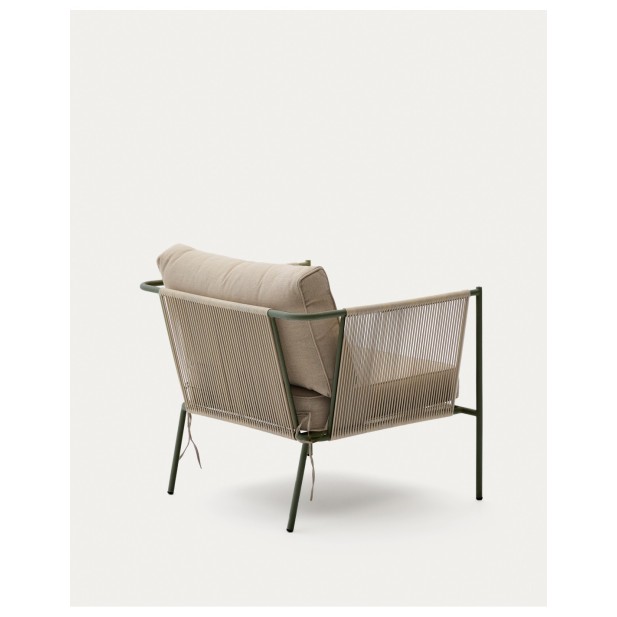 Butaca de exterior Zivia de cuerda...