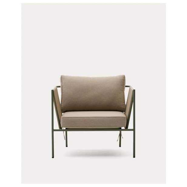 Butaca de exterior Zivia de cuerda...