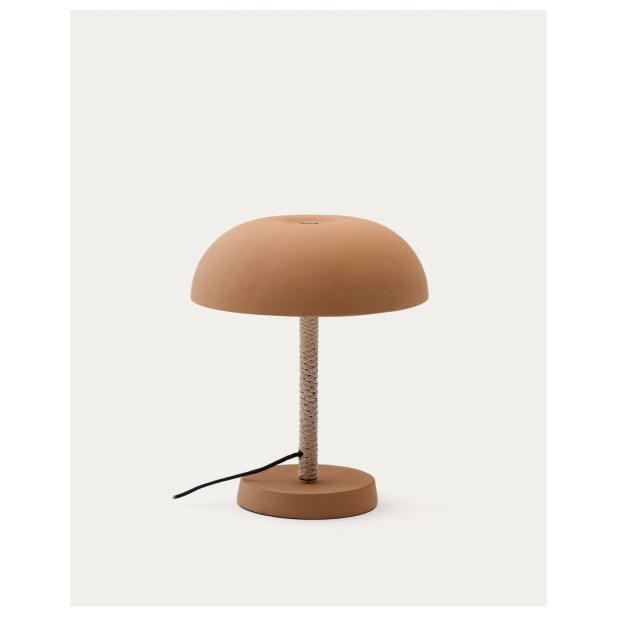 Lámpara de mesa Arinda de terracota - Kave Home