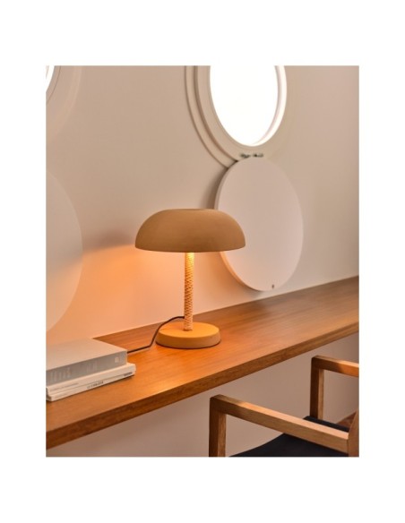 Lámpara de mesa Arinda de terracota - Kave Home