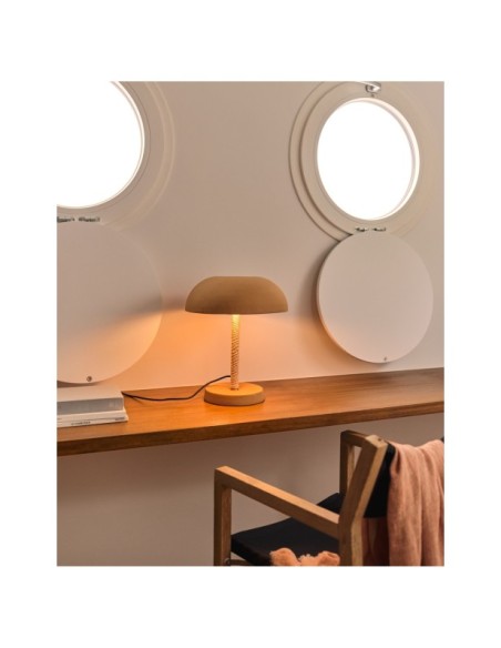 Lámpara de mesa Arinda de terracota - Kave Home