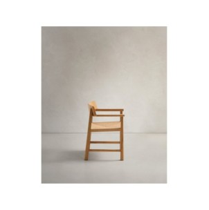 Silla Idun de madera maciza de roble acabado tono natural... 2