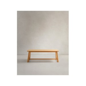 Mesa Idun de chapa y madera maciza de roble acabado tono...