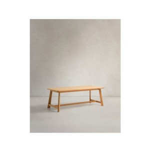 Mesa Idun de chapa y madera maciza de roble acabado tono... 2