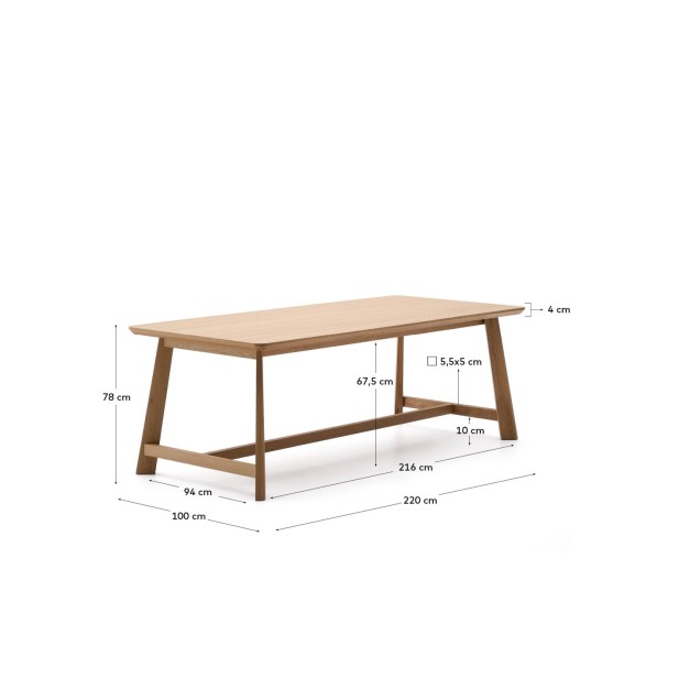 Mesa Idun de chapa y madera maciza de... Mesa Idun de chapa y madera maciza de...