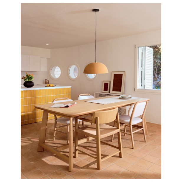 Mesa Idun de chapa y madera maciza de... Mesa Idun de chapa y madera maciza de...