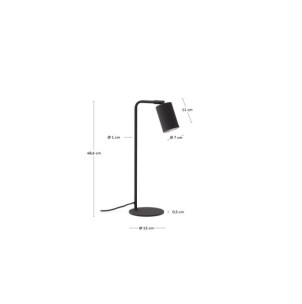 Lámpara de escritorio Manie de metal con acabado efecto... 2