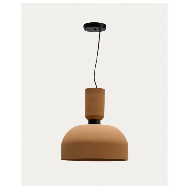 Lámpara de techo Nibla de metal efecto terracota Ø40 cm - Kave Home