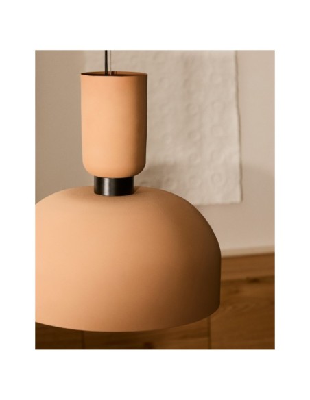 Lámpara de techo Nibla de metal efecto terracota Ø40 cm - Kave Home
