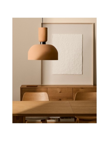 Lámpara de techo Nibla de metal efecto terracota Ø40 cm - Kave Home