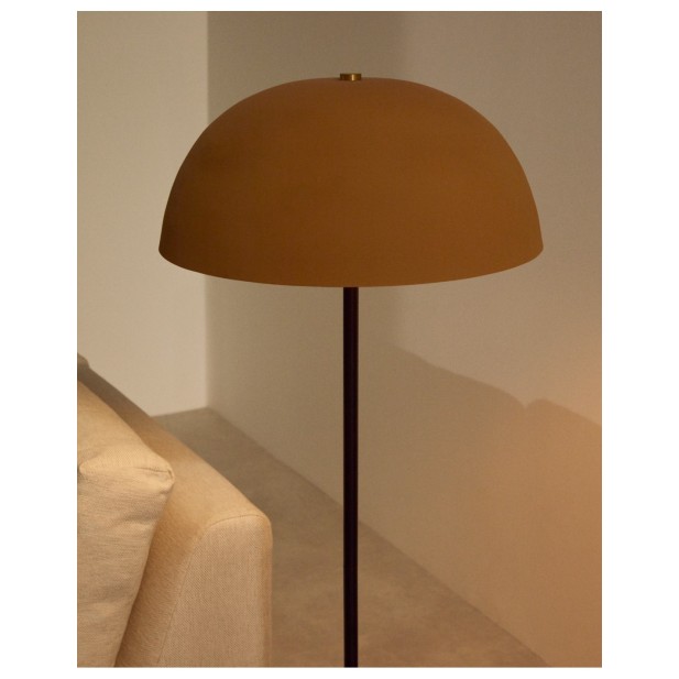 Lámpara de pie Nibla de metal negro y... Lámpara de pie Nibla de metal negro y...