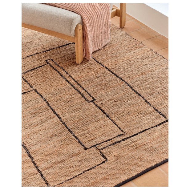 Alfombra Velira de yute 160 x 230 cm...