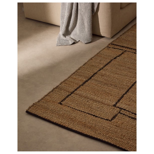Alfombra Velira gráfica de yute 200 x... Alfombra Velira gráfica de yute 200 x...