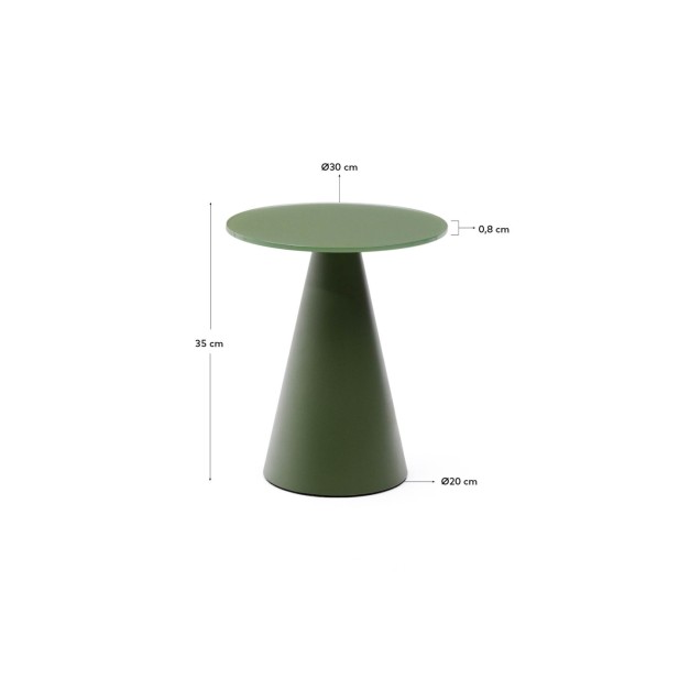 Mesa auxiliar Wilshire cristal... Mesa auxiliar Wilshire cristal...