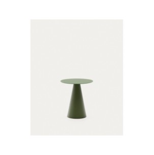 Mesa auxiliar Wilshire cristal templado glaseado y acero...