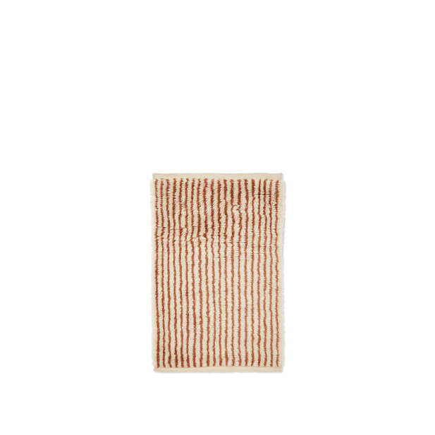 Alfombra KAMI 80x120 cm - Blanco/Rojo Marrón - Ferm Living; 1104269868