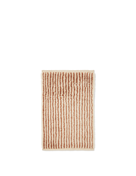 Alfombra KAMI 80x120 cm - Blanco/Rojo Marrón - Ferm Living; 1104269868