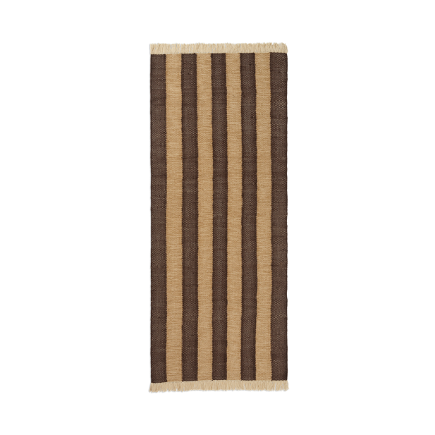 Alfombra Pasillo IVES 80x200cm, Canela/Choco - Ferm Living; 1104269049