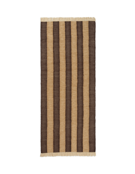 Alfombra Pasillo IVES 80x200cm, Canela/Choco - Ferm Living; 1104269049