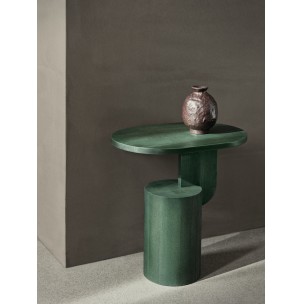 Mesa Auxiliar INSERT 49x34 cm, Fresno Teñido Verde - Ferm Living 2