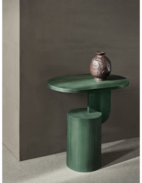 Mesa Auxiliar INSERT 49x34 cm, Fresno Teñido Verde - Ferm Living