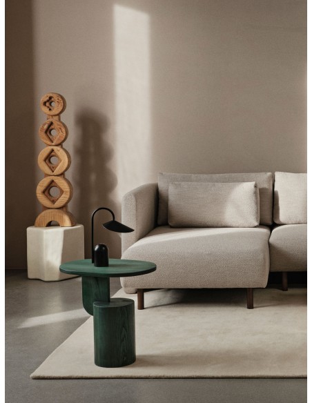 Mesa Auxiliar INSERT 49x34 cm, Fresno Teñido Verde - Ferm Living