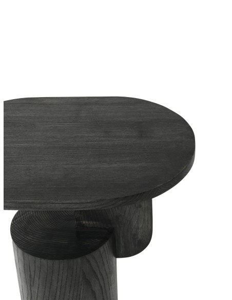 Mesa Auxiliar INSERT 49x34 cm, Fresno Teñido Negro - Ferm Living