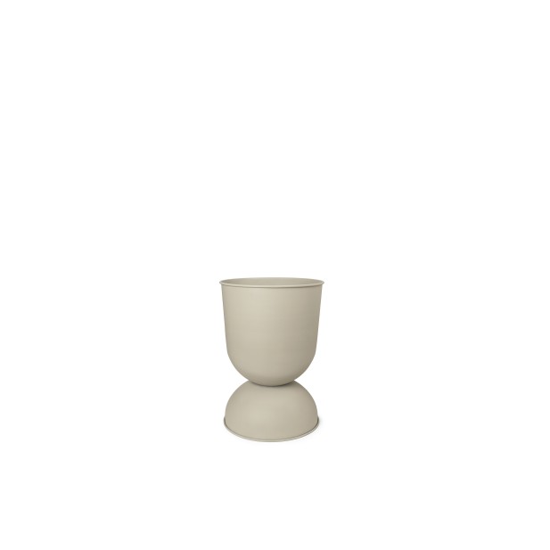 Maceta HOURGLASS Pequeña, Metal Beige - Ferm Living; 1104266680