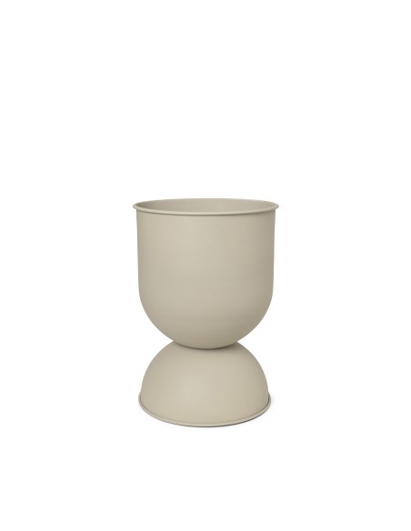 Maceta HOURGLASS Mediana, Metal Beige - Ferm Living