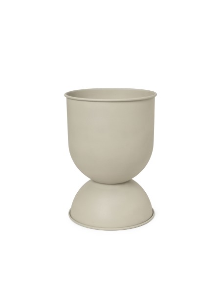 Maceta HOURGLASS Grande, Metal Beige - Ferm Living