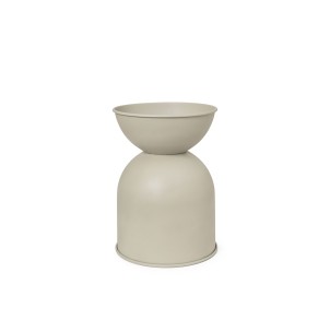 Maceta HOURGLASS Grande, Metal Beige - Ferm Living; 1104266678