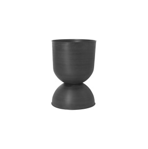 Maceta HOURGLASS Grande, Metal Negro - Ferm Living; 100131629 2