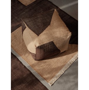 Puf Cuadrado FORENE, Canela / Chocolate - Ferm Living; 1104268931 2