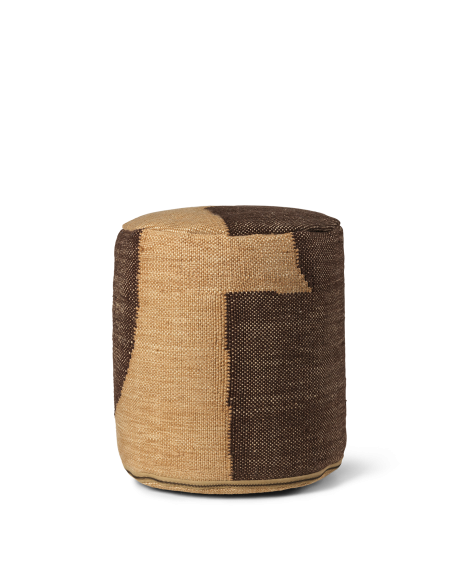 Puf Cilíndrico FORENE - Canela / Chocolate - Ferm Living
