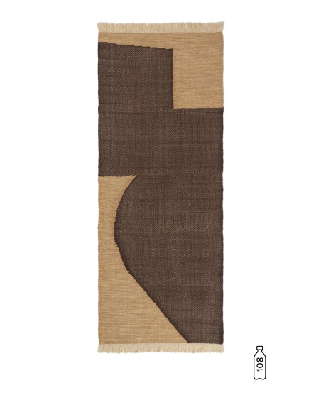 Alfombra FORENE 80x200 cm - Canela/Chocolate - Ferm Living; 1104269050