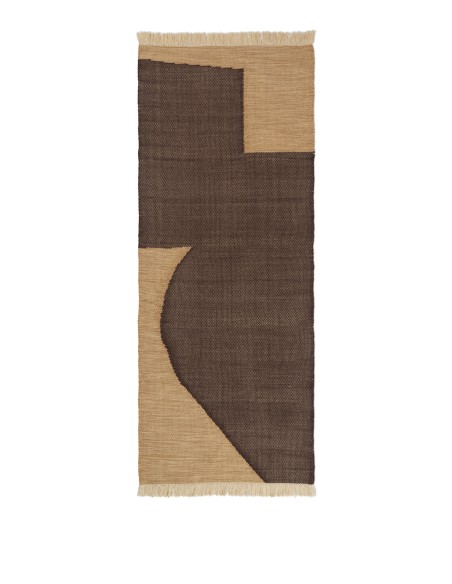 Alfombra FORENE 80x200 cm - Canela / Chocolate - Ferm Living