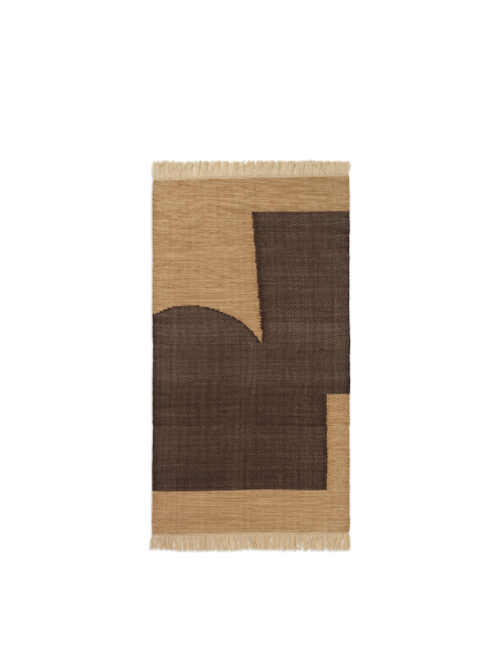 Alfombra FORENE 80x140 cm, Canela / Chocolate - Ferm Living