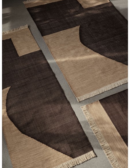 Alfombra FORENE 80x140 cm, Canela / Chocolate - Ferm Living