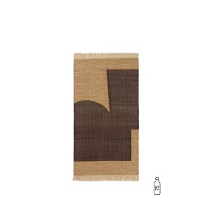 Alfombra FORENE 80x140 cm, Canela / Chocolate - Ferm Living 1104268927