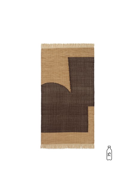 Alfombra FORENE 80x140 cm, Canela / Chocolate - Ferm Living 1104268927