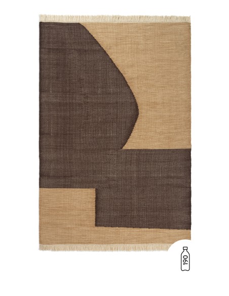 Alfombra FORENE 140x200 cm, Canela/Chocolate - Ferm Living; 1104268454