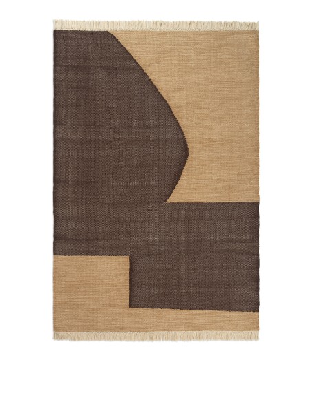 Alfombra FORENE 140x200 cm, Canela / Chocolate - Ferm Living