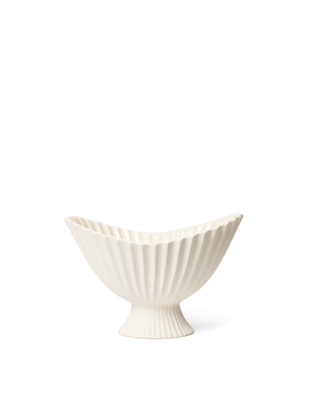 Cuenco Decorativo FOUNTAIN 19x28 cm, Blanco Roto - Ferm Living 1104269014
