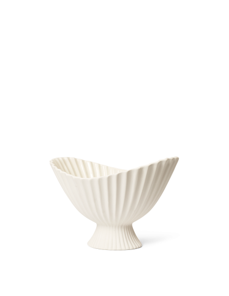 Cuenco Decorativo FOUNTAIN 19x28 cm, Blanco Roto - Ferm Living